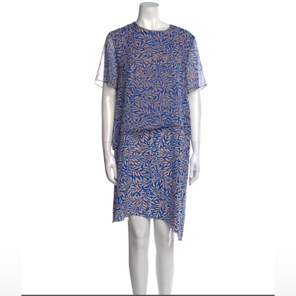 DVF two-tiered silk dress, NWT, size 0